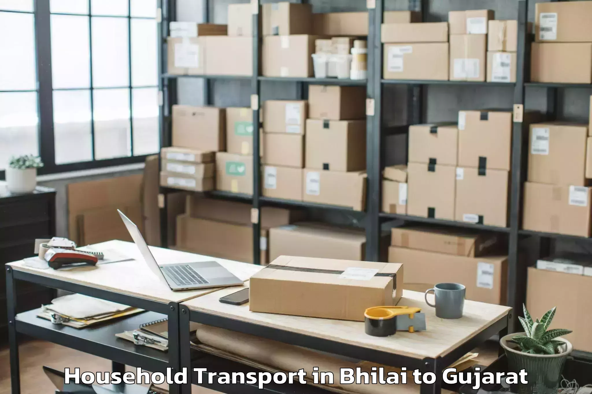 Professional Bhilai to Gandhidham Household Transport